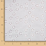 Bordado suíço flor ramo branco natural - Ribes y Casals