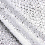 Bordado suíço geométrico branco natural - Ribes y Casals