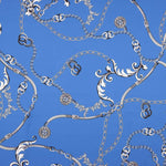 Cetim Poliéster Royal Chains Blue - Ribes y Casals