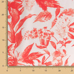 Cetim Estampado Floral Coral - Ribes y Casals
