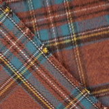 Mouflon Xadrez Telha e Azul Petróleo - Ribes y Casals