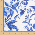 Cetim Estampado Floral Azul - Ribes y Casals