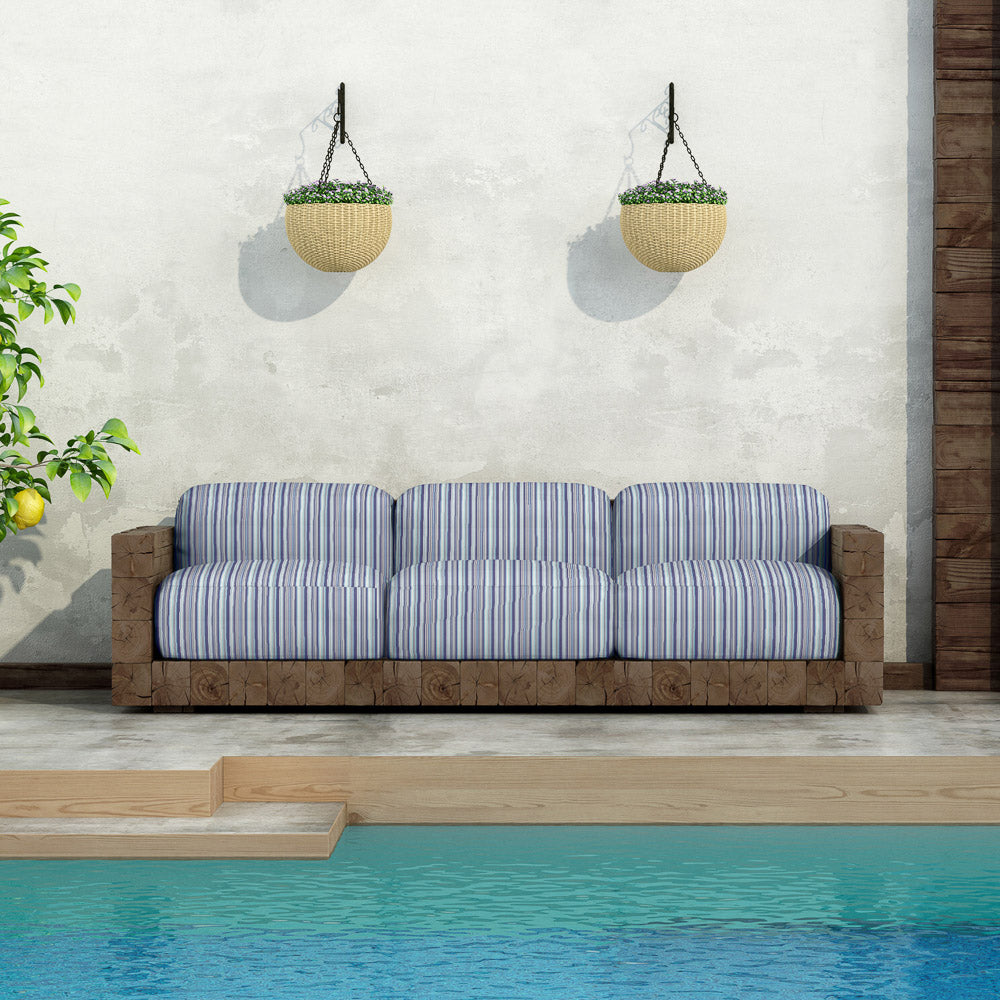 Lona Exterior Teflon Listra Azul Grande - Ribes y Casals