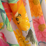 Georgette Viscose Flores Cinza - Ribes y Casals