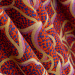 Viscose Rústica Flores Vermelhas - Ribes y Casals