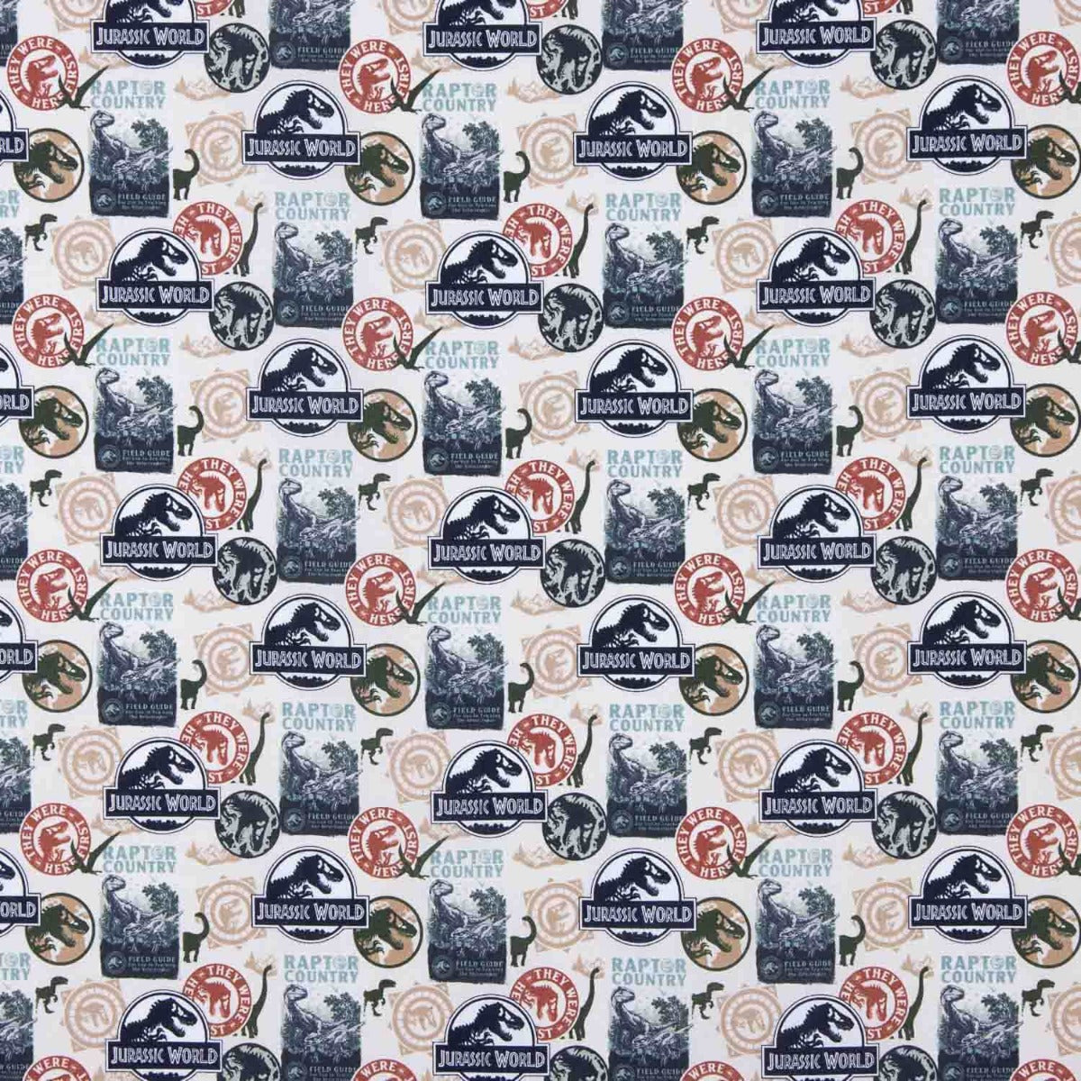 Popeline Licença Jurassic World Novo - Ribes y Casals