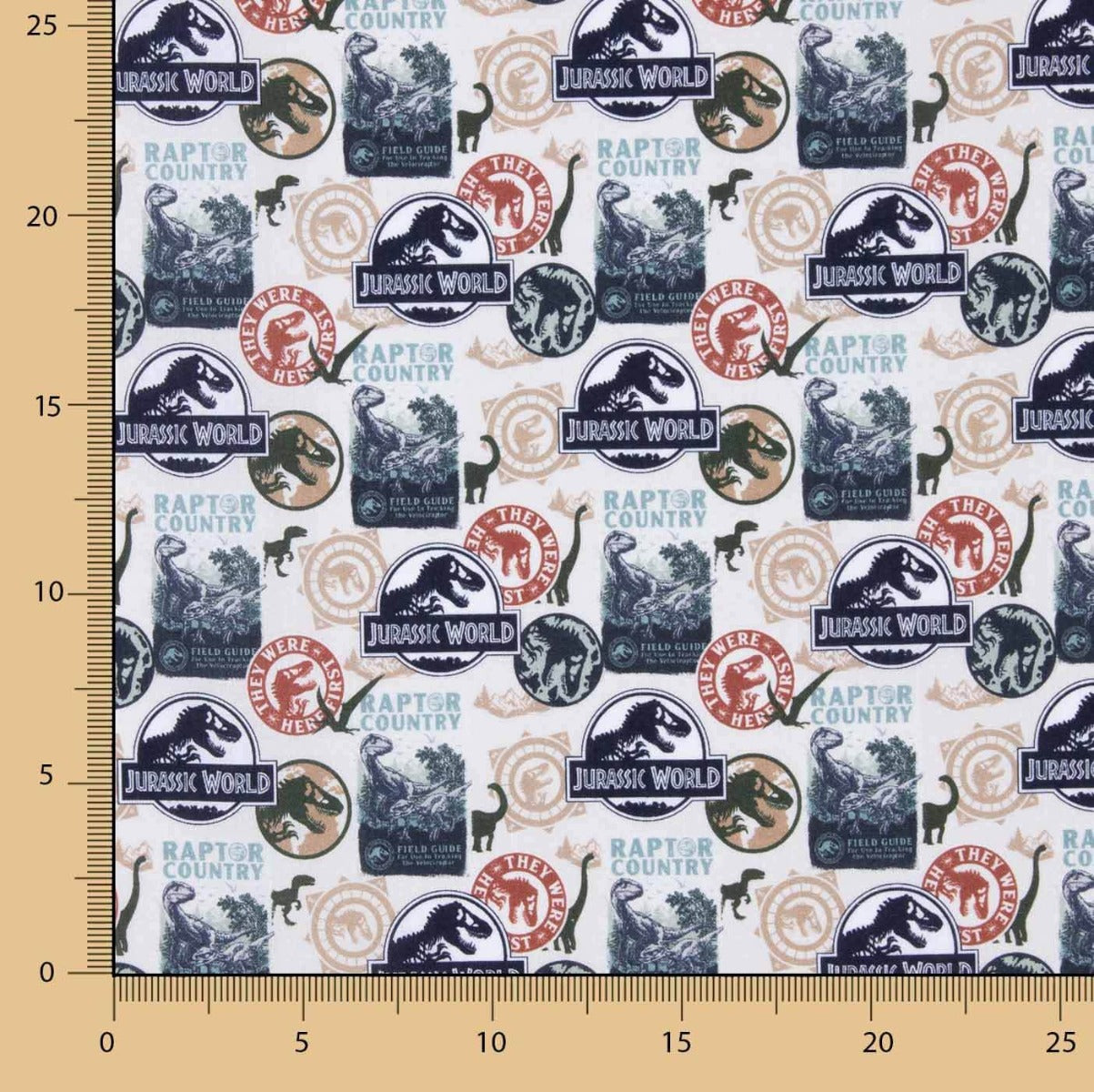 Popeline Licença Jurassic World Novo - Ribes y Casals