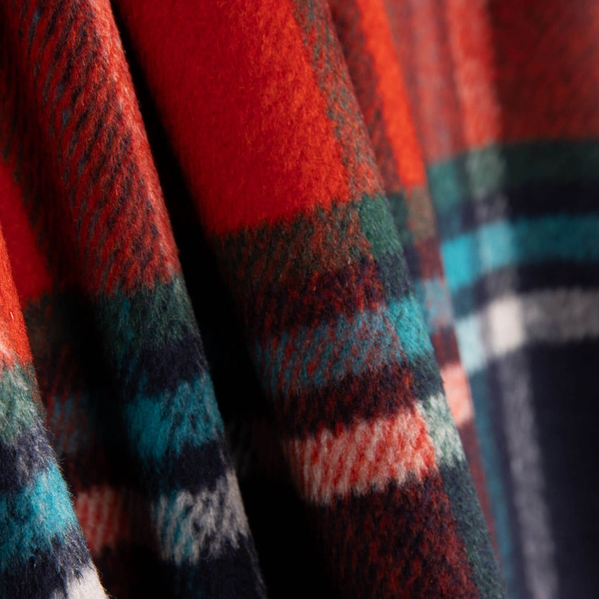 Tecido de Casaco Xadrez Vermelho - Ribes y Casals