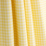 Percal estampado xadrez mini amarelo - Ribes y Casals