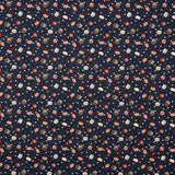 Popeline Estampada Bolas Vintage Azul Noturno - Ribes y Casals