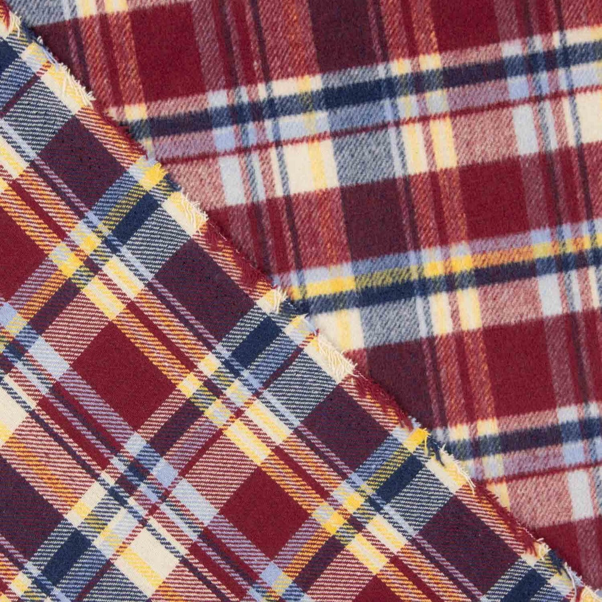 Mouflon Xadrez Bordô, Azul e Branco - Ribes y Casals