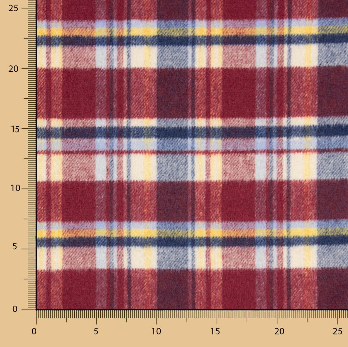 Mouflon Xadrez Bordô, Azul e Branco - Ribes y Casals