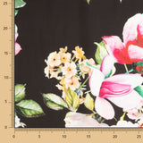 Cetim Estampado Cretone Preto - Ribes y Casals