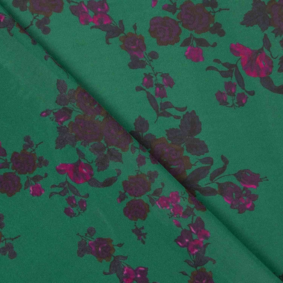Voile Viscose Rose Cascade Green - Ribes y Casals