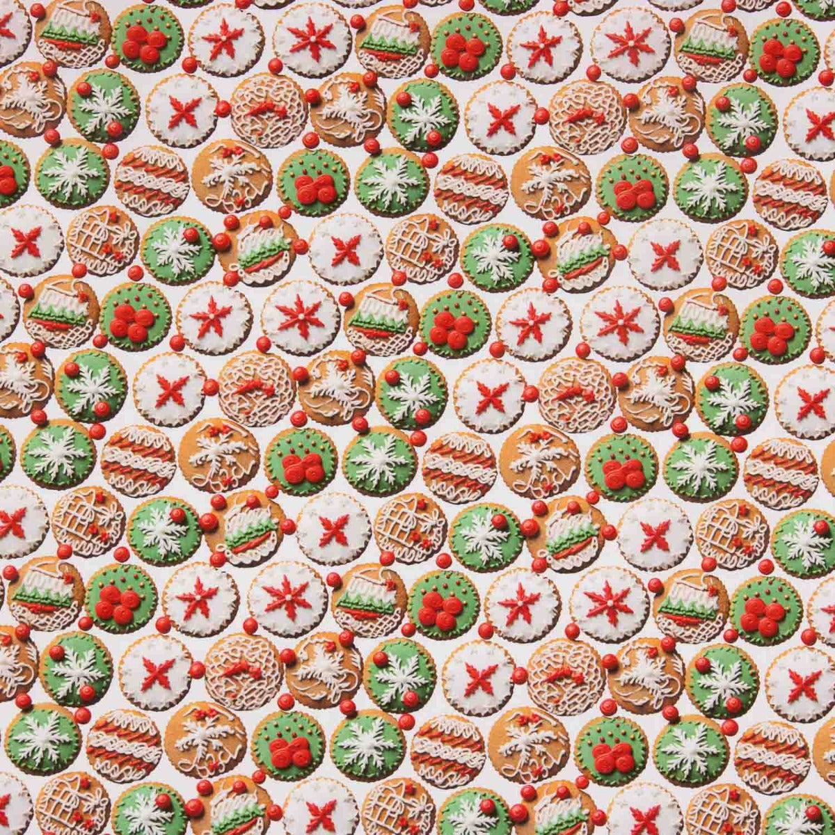 Popeline Algodão Natal Cookies - Ribes y Casals