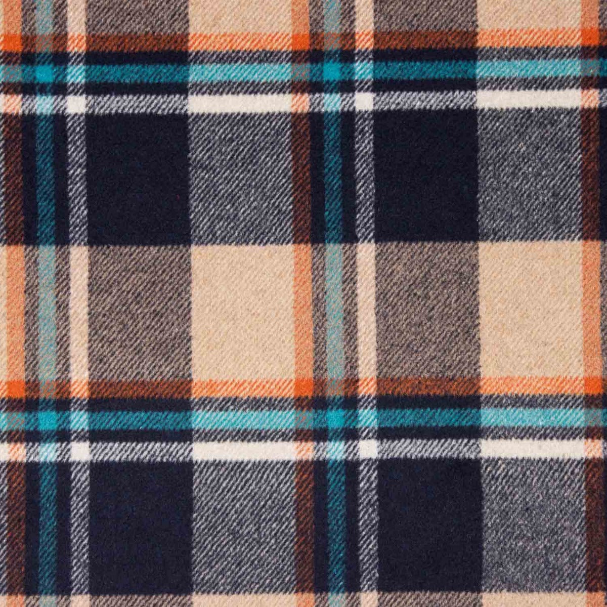 Tecido de Casaco Xadrez Areia - Ribes y Casals