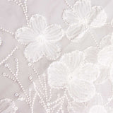 Vestido de Noiva em Tule Branco com Bordados de Flores Elegance - Ribes y Casals