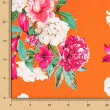 Cetim Estampado Cretone Laranja - Ribes y Casals