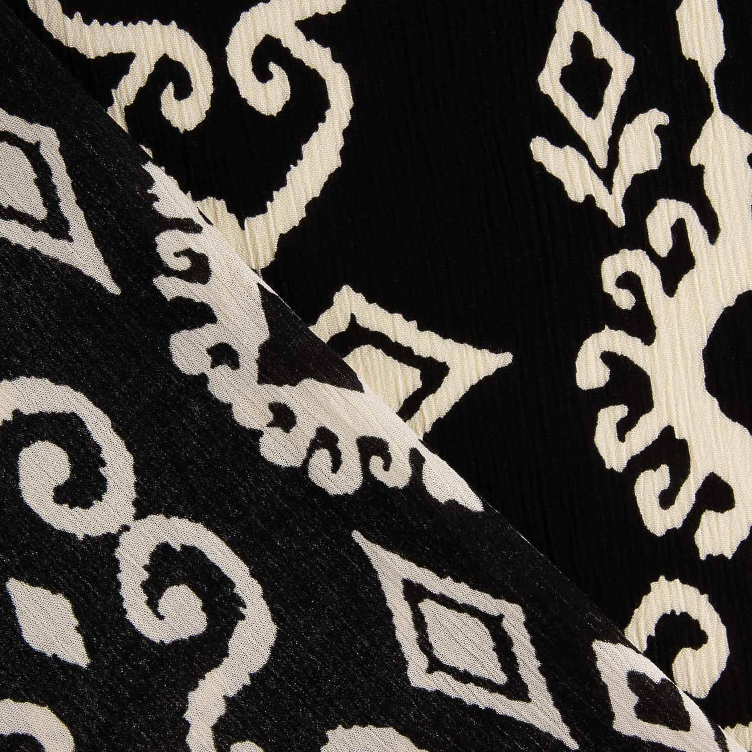 Viscose Bambula Estampada Ikat Nocturno - Ribes y Casals