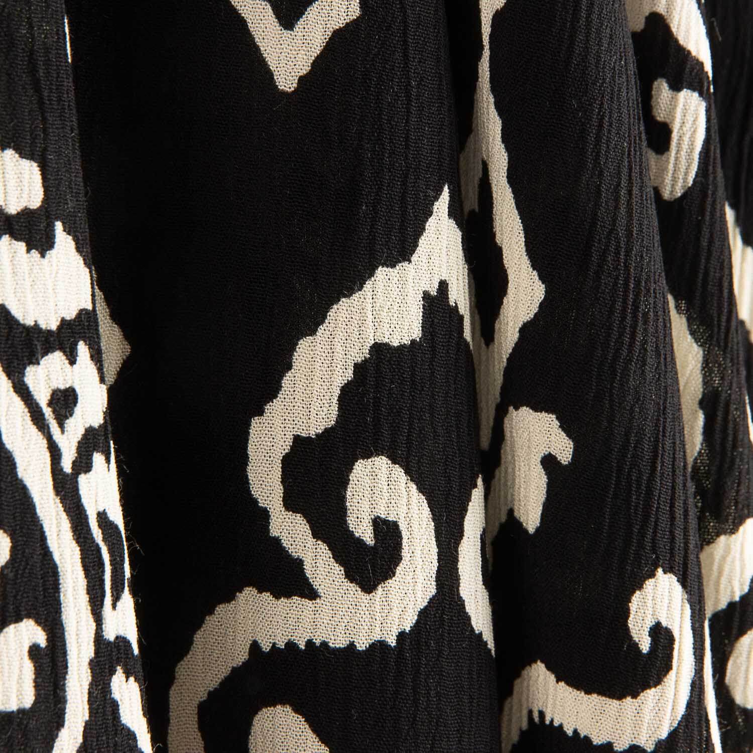 Viscose Bambula Estampada Ikat Nocturno - Ribes y Casals