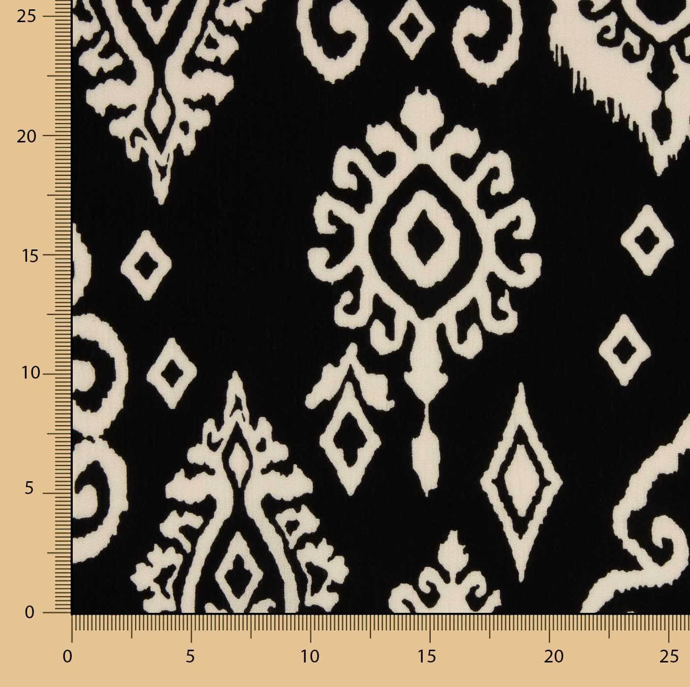 Viscose Bambula Estampada Ikat Nocturno - Ribes y Casals