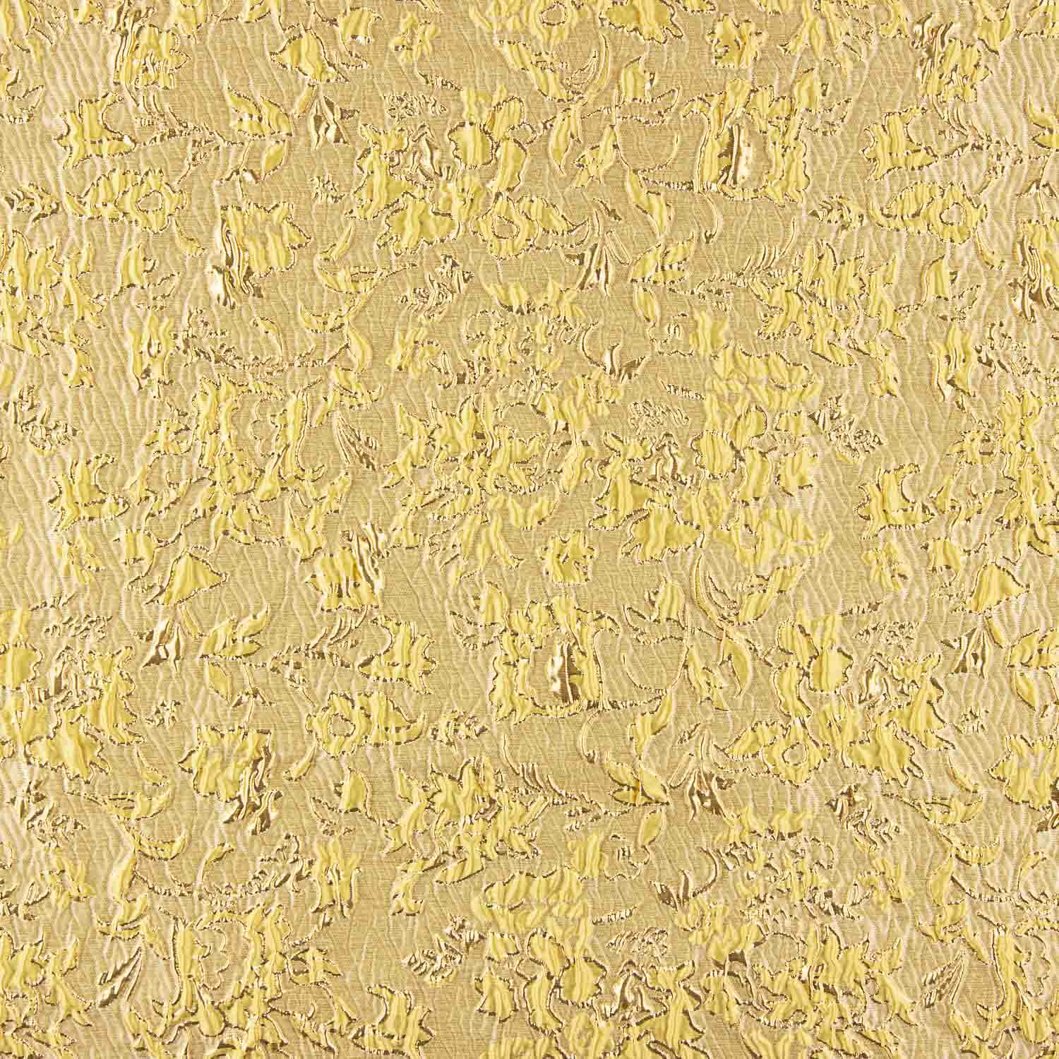 Brocado Abstrato Amarelo e Dourado - Ribes y Casals