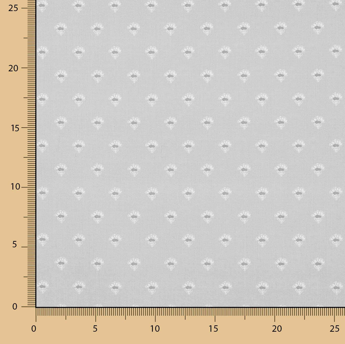 Percal estampado brócolos cinza - Ribes y Casals