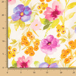 Cetim Estampado Cosmo Flower - Ribes y Casals