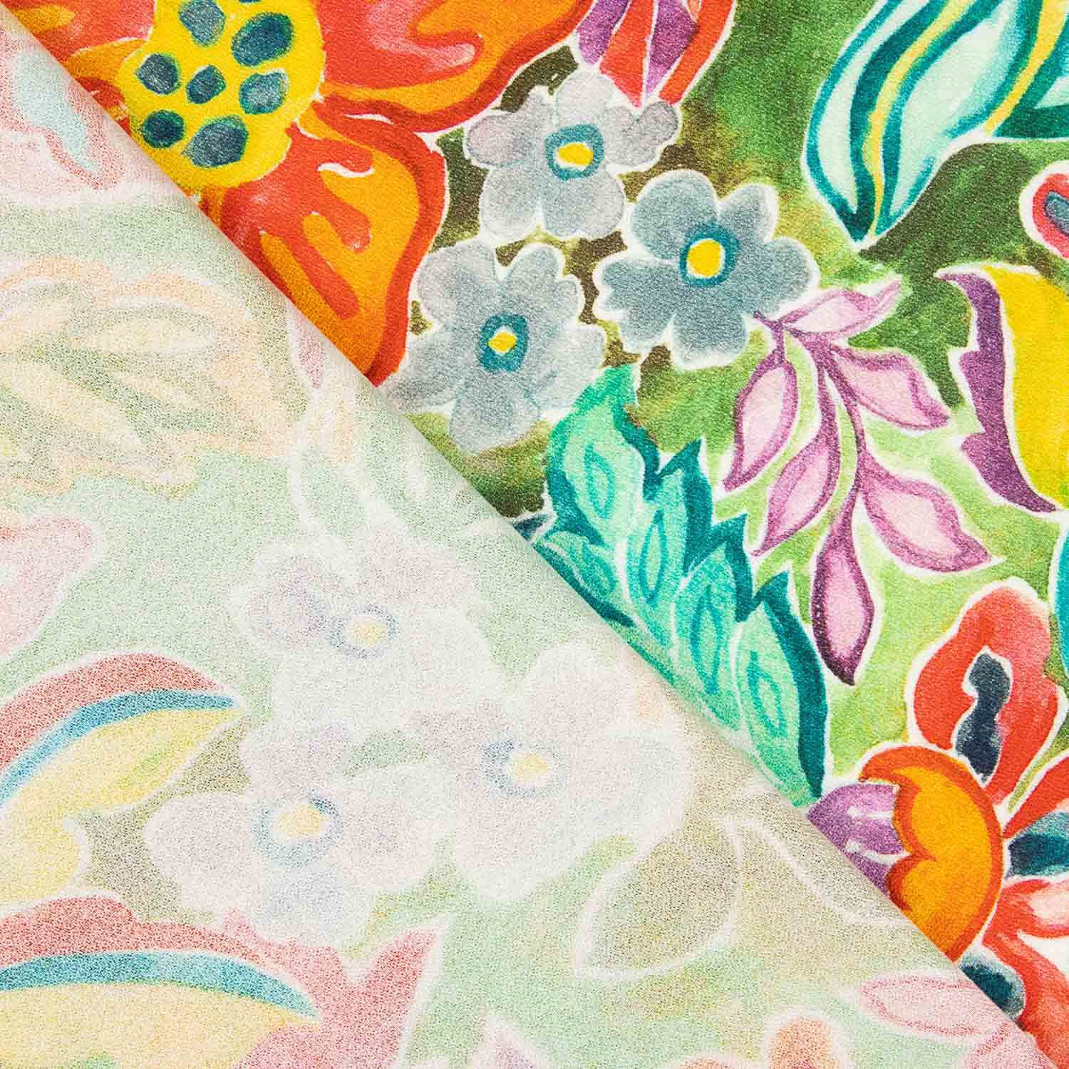 Viscose Crepe Estampada Jardim Boémio - Ribes y Casals