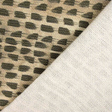 Linho e juta estampado botânico verde - Ribes y Casals