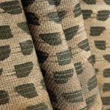 Linho e juta estampado botânico verde - Ribes y Casals