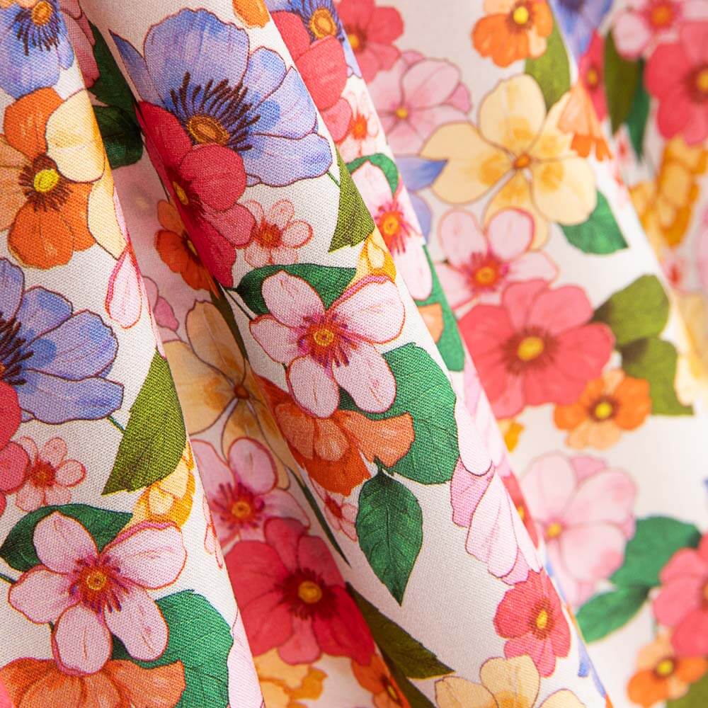 Viscose Flores Romane - Ribes y Casals