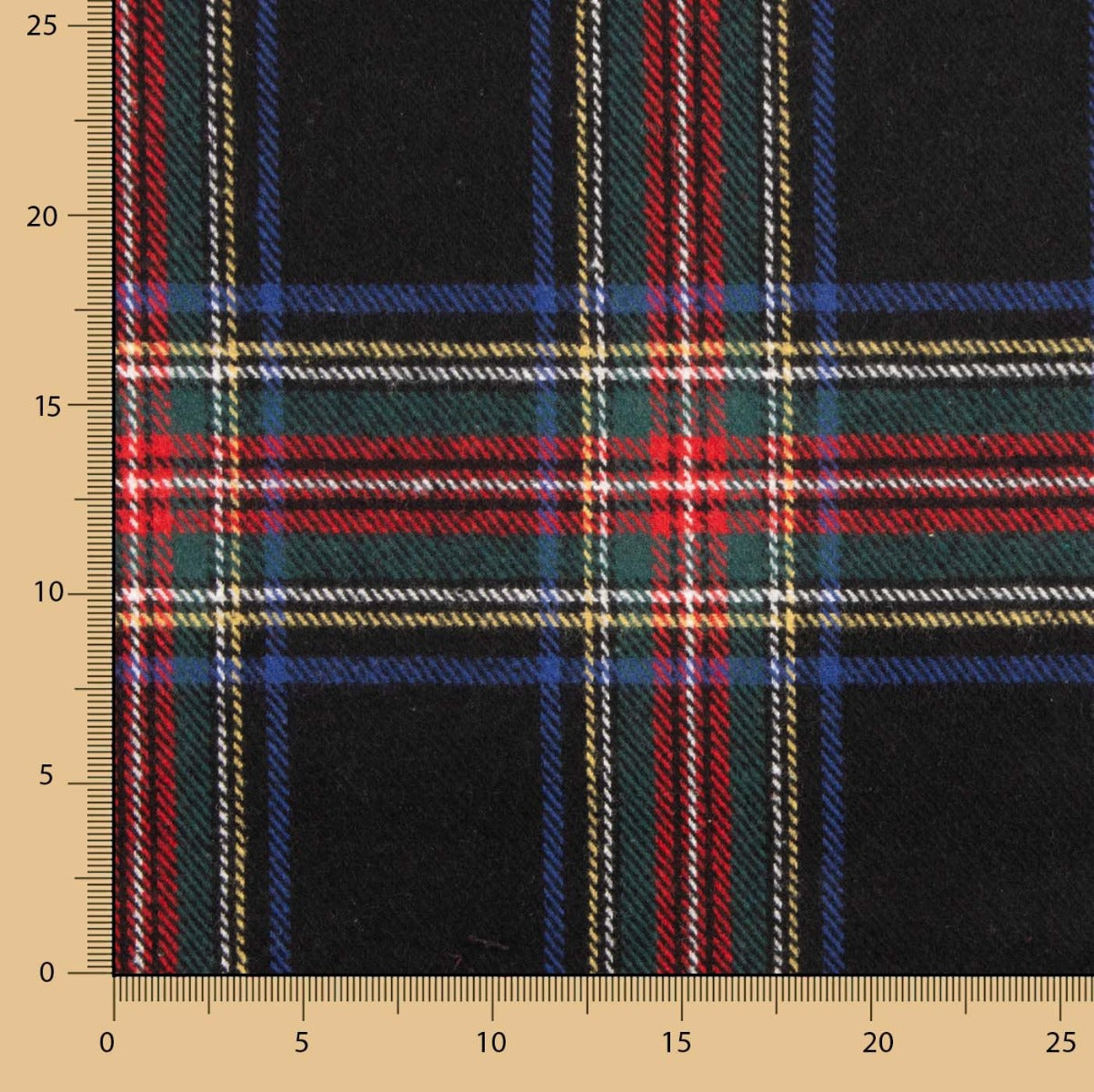 Mouflon Xadrez Tartan Preto, Vermelho e Azul - Ribes y Casals