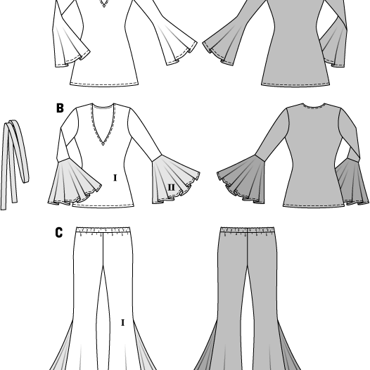 Patrón Burda 2373 Años Setenta - Ribes y Casals