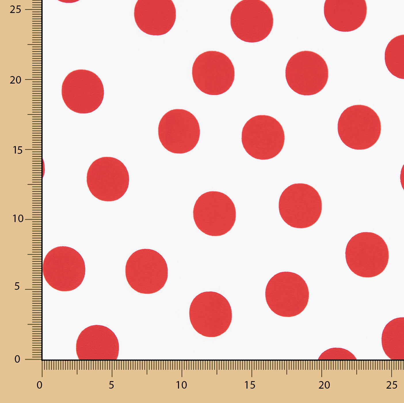 Koshibo Lunares 33 mm Branco-Vermelho - Ribes y Casals