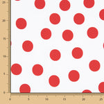 Koshibo Lunares 33 mm Branco-Vermelho - Ribes y Casals