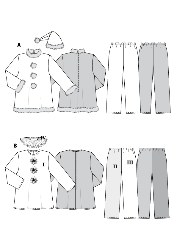 Patrón Burda 2466 Papa Noel - Ribes y Casals