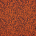 Crepe Viscose Floral Retro Laranja - Ribes y Casals