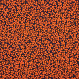 Crepe Viscose Floral Retro Laranja - Ribes y Casals