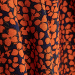 Crepe Viscose Floral Retro Laranja - Ribes y Casals