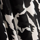 Georgette Crepe com Estampado de Leopardo Abstrato - Ribes y Casals