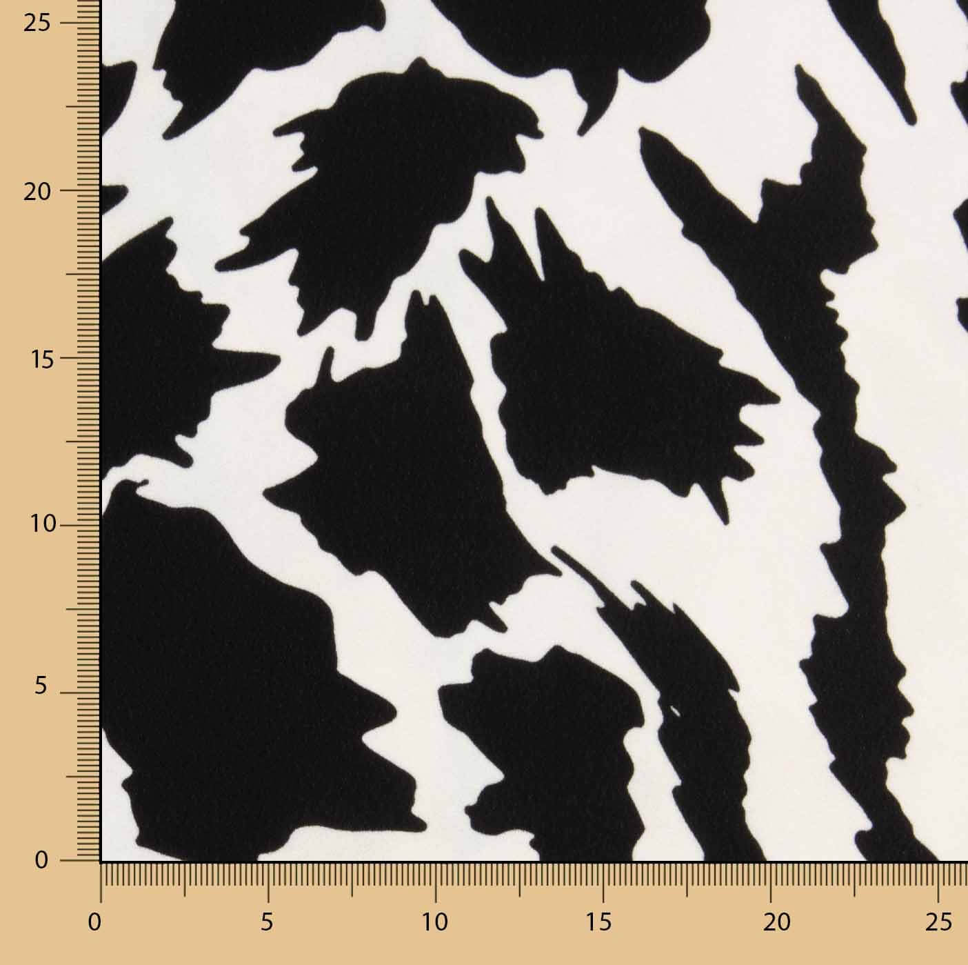 Georgette Crepe com Estampado de Leopardo Abstrato - Ribes y Casals