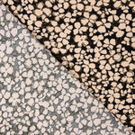 Crepe Viscose Floral Retro Bege - Ribes y Casals