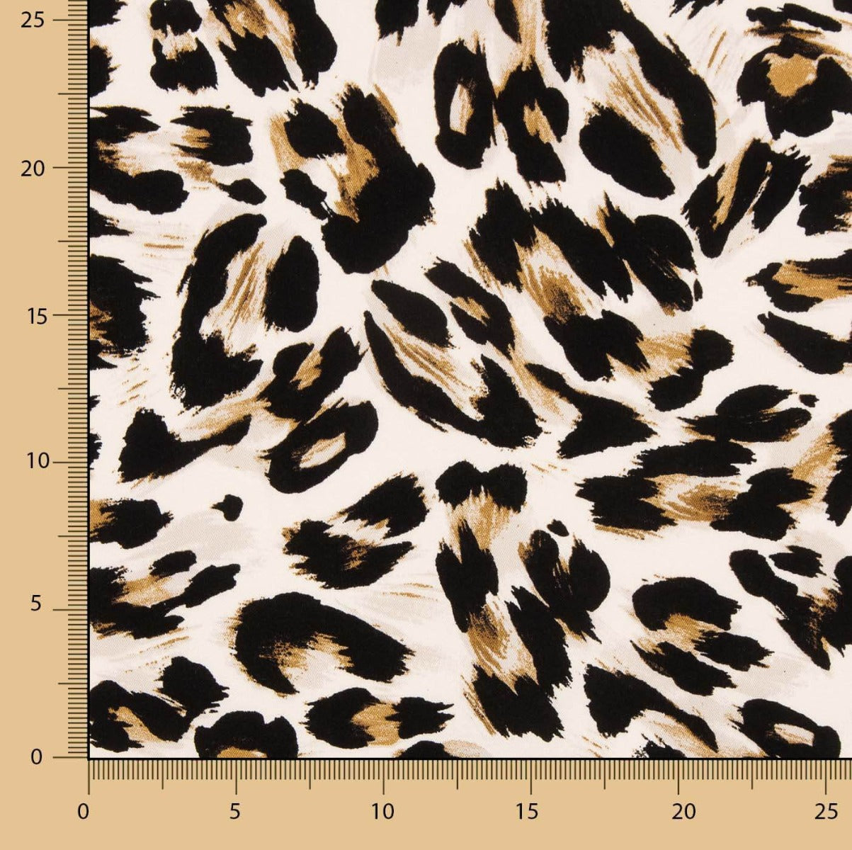 Viscose Stretch Animal Print Leopardo - Ribes y Casals