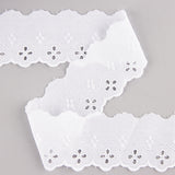 Fita de batista bordada branca, modelo 29020 – 50 mm - Ribes y Casals