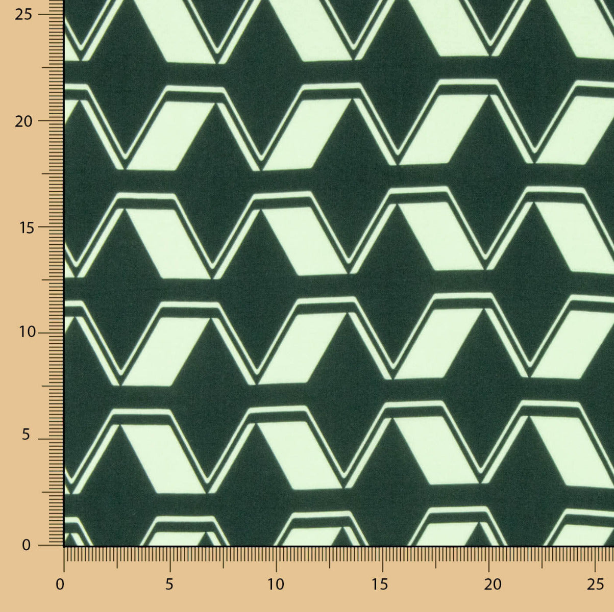 Viscosa Geo Verde Oscuro - Ribes y Casals