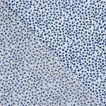 Popeline de algodão micro floral azul - Ribes y Casals