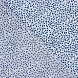 Popeline de algodão micro floral azul - Ribes y Casals