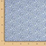 Popeline de algodão micro floral azul - Ribes y Casals