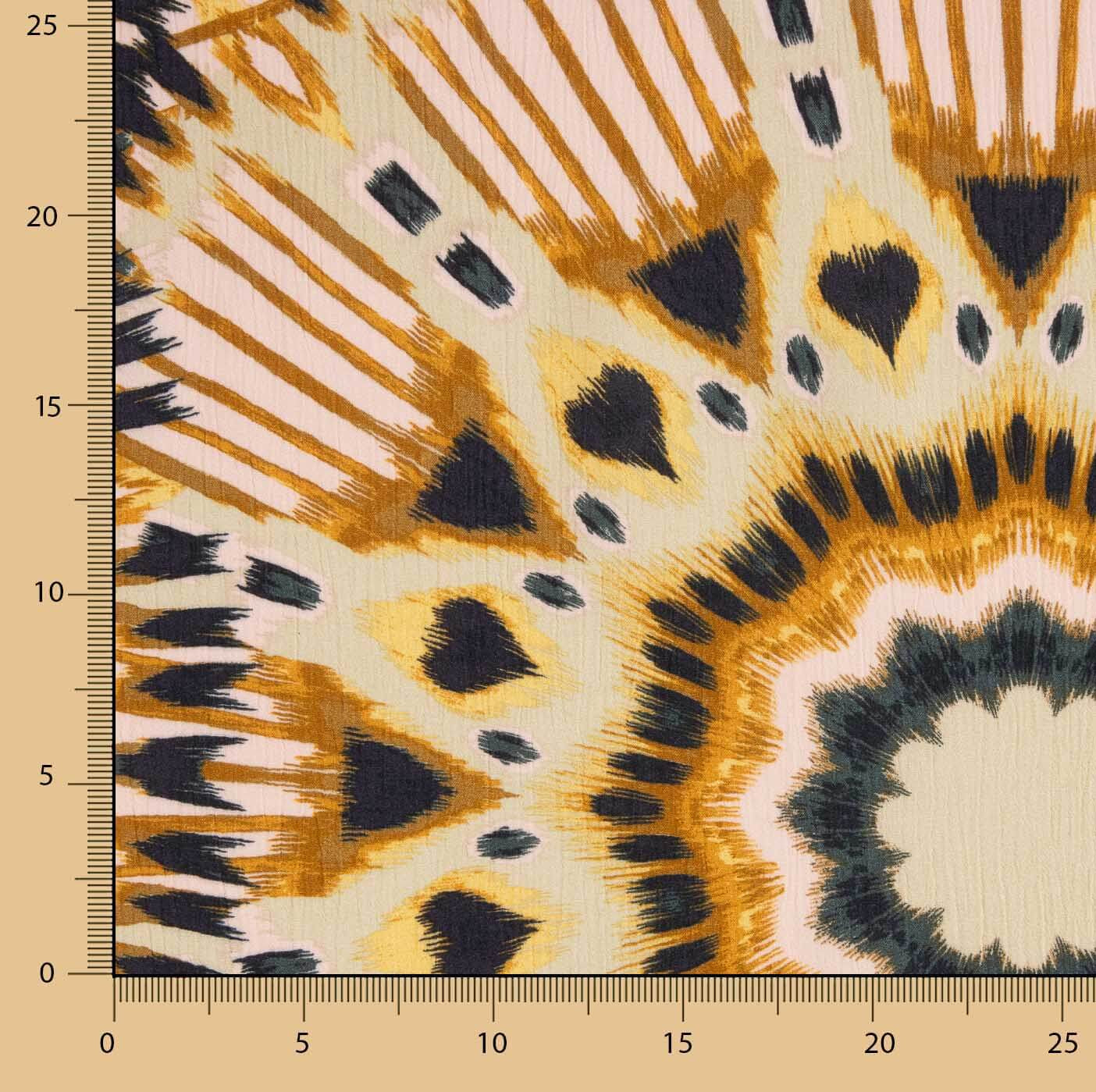 Viscose Bambula Estampada Sol Tribal - Ribes y Casals